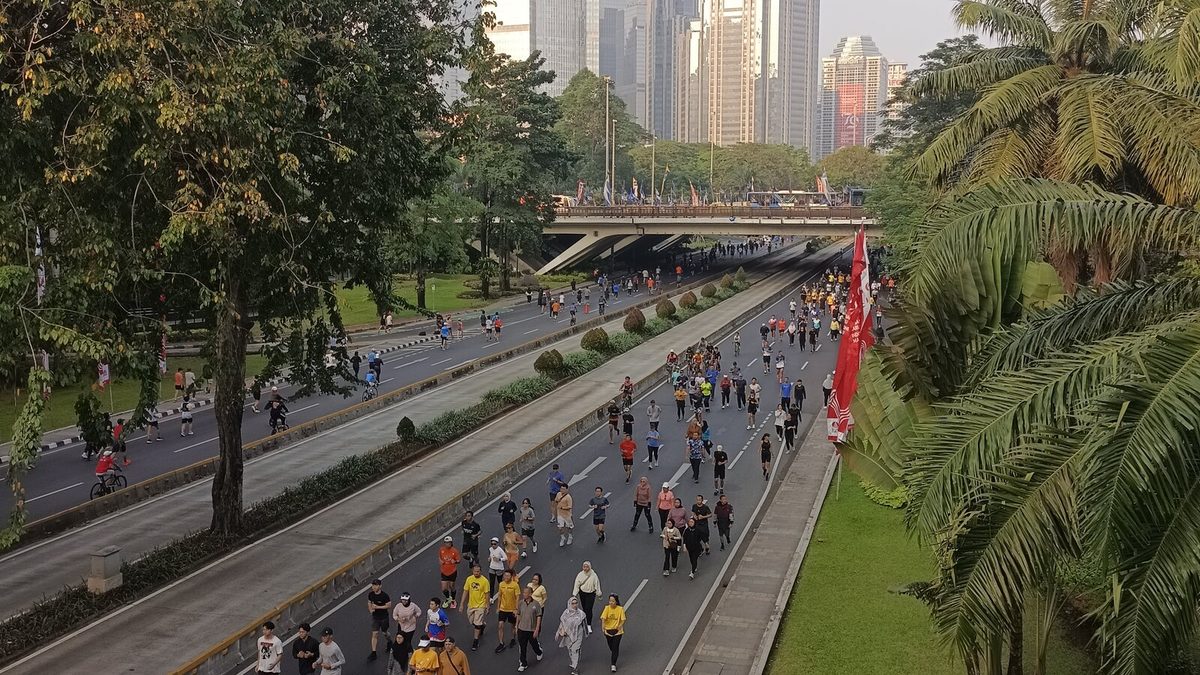 Foto arsip: warga mengikuti Hari Bebas Kendaraan Bermotor di Jakarta pada 25 Agustus 2024.