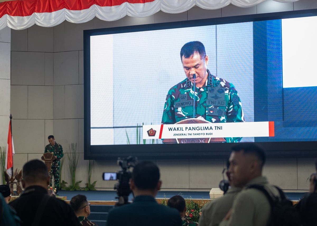 Foto arsip Tandyo Budi Revita saat menyampaikan sambutan pembukaan Super Garuda Shield di Jakarta, 25 Agustus 2025. Bukan dokumentasi pelantikan 15 Oktober 2026. Staff Sgt. Godfrey Ampong / U.S. Marine Corps, domain publik.
